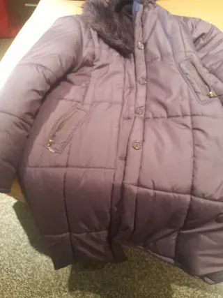 Chaquetón acolchado morado