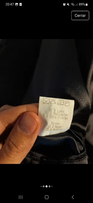 Abrigo de Lana 100% Calidad