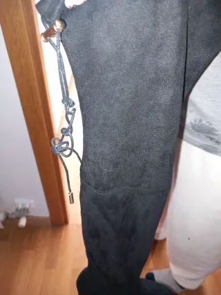 Botas altas negras gamuza