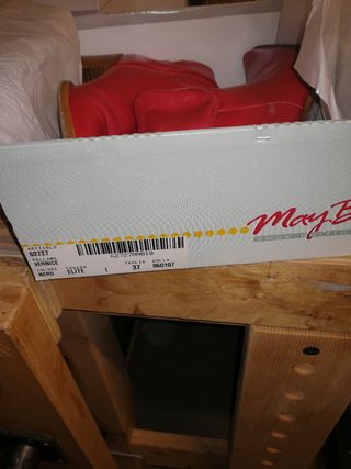 Stivali Rossi Tacco Legno Punta