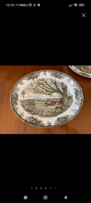 Vajilla Johnson Brothers Porcelana Inglesa