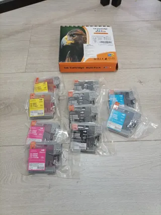 10 Cartuchos LC-980 de Tinta Impresoras Brother