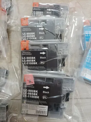 10 Cartuchos LC-980 de Tinta Impresoras Brother