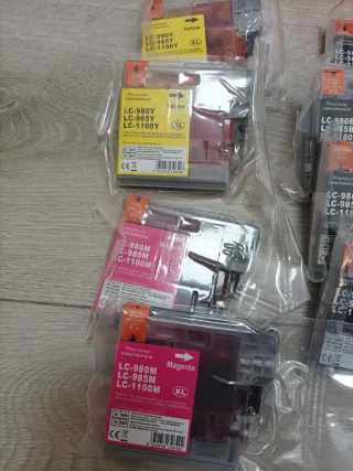 10 Cartuchos LC-980 de Tinta Impresoras Brother