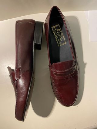 Mocasines de piel marrones talla 41