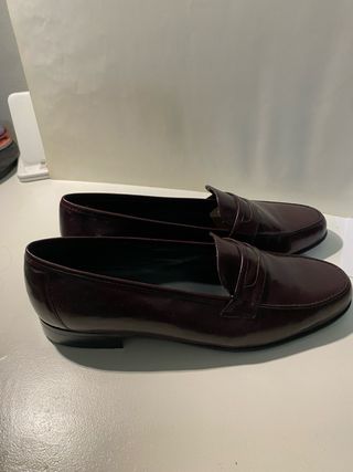 Mocasines de piel marrones talla 41