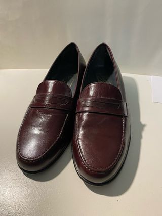 Mocasines de piel marrones talla 41