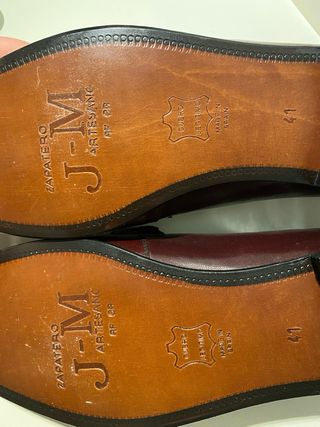 Mocasines de piel marrones talla 41