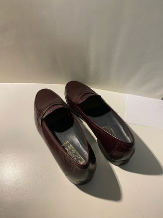 Mocasines de piel marrones talla 41