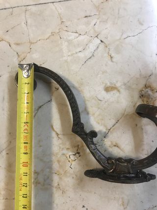 Lote 4 percheros latón estilo clásico