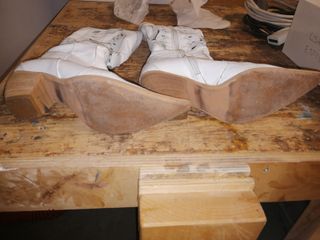 Stivaletti bianchi n.36