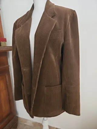 Giacca donna velluto marrone elegante