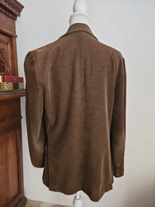 Giacca donna velluto marrone elegante