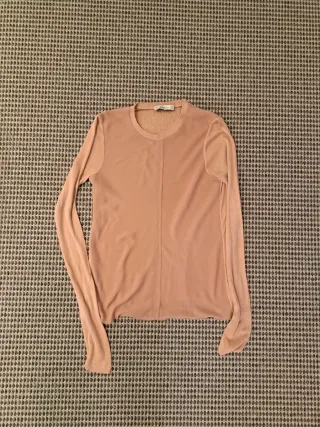 Blusa Zara rosa palo manga larga