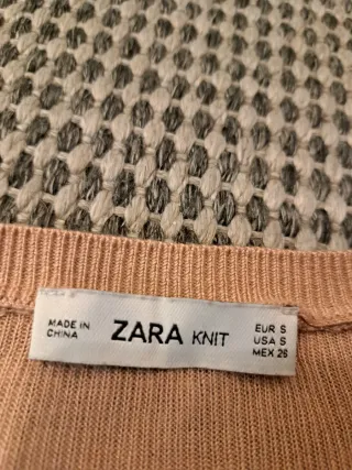 Blusa Zara rosa palo manga larga