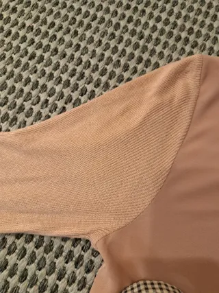 Blusa Zara rosa palo manga larga