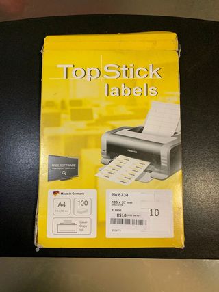 TopStick 8734 Etiquetas Adhesivas Universales A4