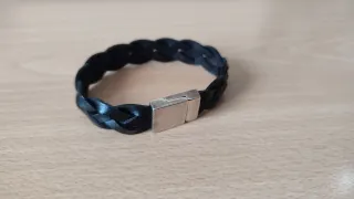 Pulsera trenzada hombre cierre Zamak