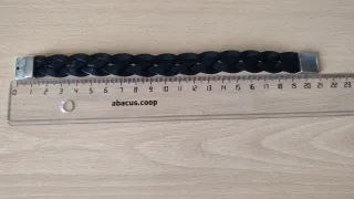 Pulsera trenzada hombre cierre Zamak