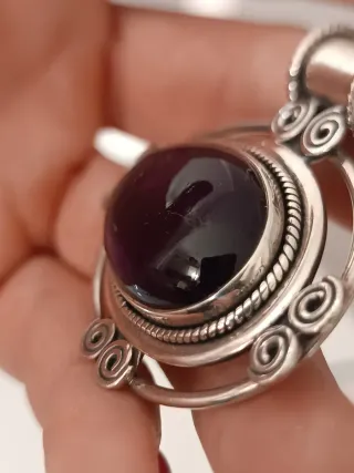 Colgante Plata 925 Amatista Morada
