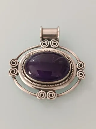 Colgante Plata 925 Amatista Morada