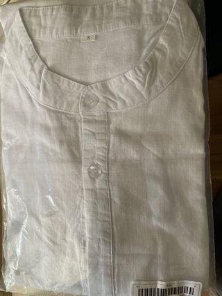 Camisa blanca cuello Mahón Talla S.