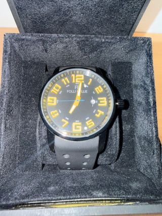 Reloj Folli Follie Negro y Amarillo