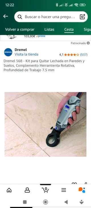 Dremel 568 Kit Quita Lechada Paredes