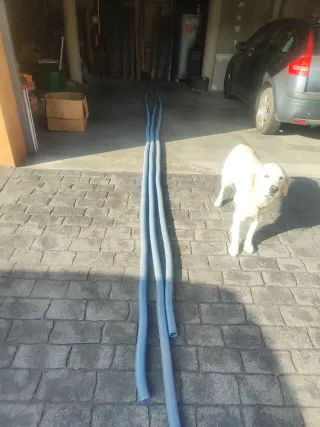 Tubo metálico flexible instalaciones, tres trozos