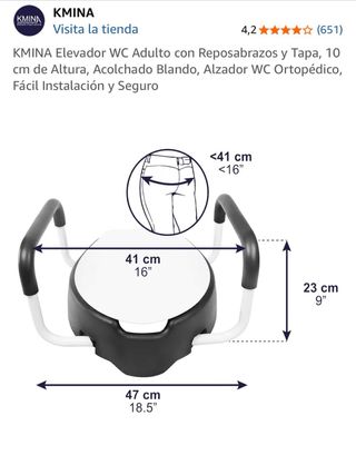 Elevador WC KMINA con Reposabrazos