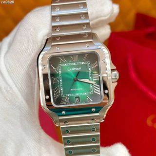 Reloj modelo Cartier Santos Verde