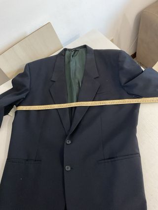 Completo nero 100 %di lana vintage