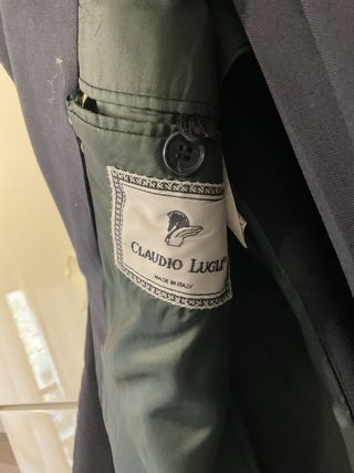 Completo nero 100 %di lana vintage