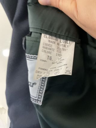 Completo nero 100 %di lana vintage