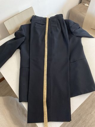 Completo nero 100 %di lana vintage