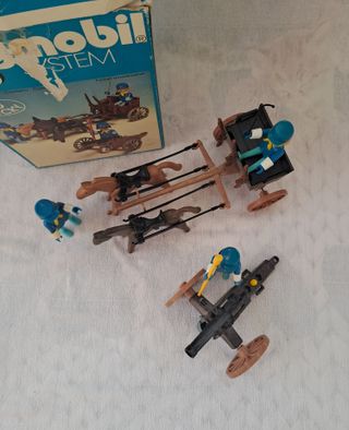 playmobil 3244 US artiglieria e carrozza + SCATOLA