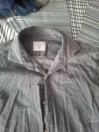 Camisa Scalpers gris talla 39