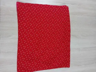 Foulard Gina rosso pois bianchi