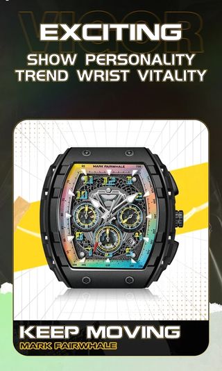 Reloj Mark Fairwhale Negro Multicolor