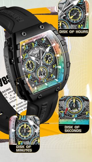 Reloj Mark Fairwhale Negro Multicolor