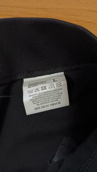 Pantalón Legging Negro Talla L Detalles Brillantes