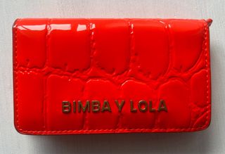 Cartera Bimba y Lola naranja charol