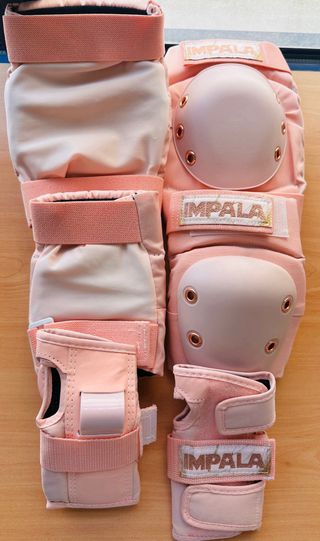 Protecciones Impala para patines (rosa)