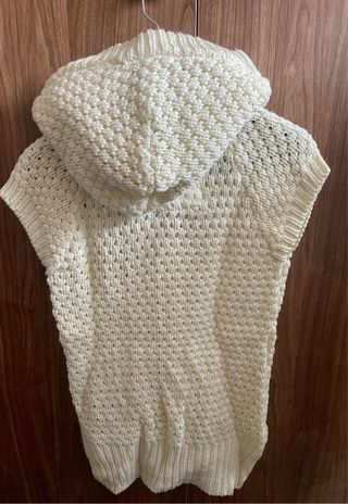 Chaleco Zara punto capucha