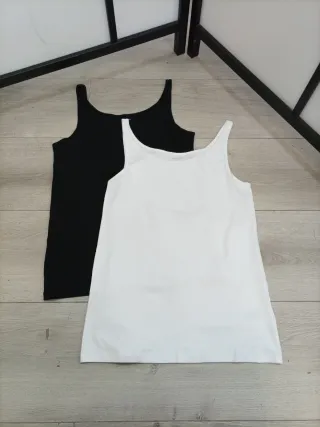 Lote 2 camisetas ajustadas Con tirantes finos XL