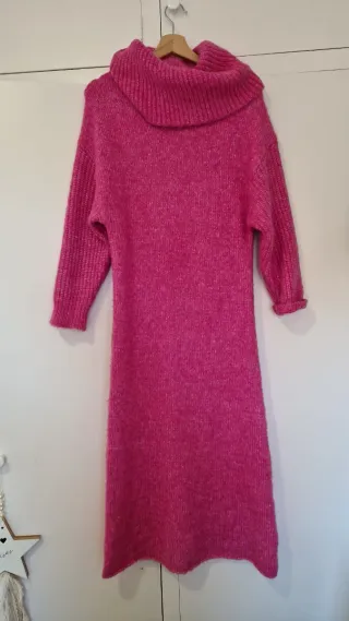 Vestido largo de punto  Zara Cuello envolvente