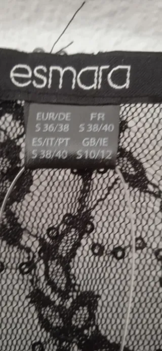 Top Fiesta Encaje y Lentejuelas Talla S/M