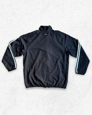 Adidas Windbreaker Jacket Black and White Size M