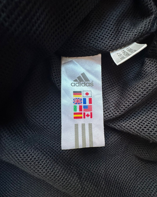 Adidas Windbreaker Jacket Black and White Size M