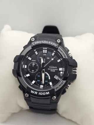 Reloj Casio Chronograph WR 100M Negro